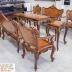 BỘ BÀN LOUIS CẨM NU 9 MÓN SIÊU ĐẸP 