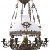 ĐÈN 3 DÂY CỦA PHÁP CHÓA TRẮNG - TÍCH NGƯ ÔNG ĐẮC LỢI - CHÓA 35 CM { MS 01 }