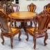 BỘ BÀN GHẾ CÙ LÁ GỖ CẨM LAI + NU