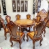 BỘ BÀN GHẾ CÙ LÁ GỖ CẨM LAI + NU