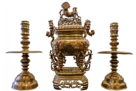 BỘ LƯ TRÚC CỔ XỊN CAO 68cm