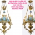 Ngắm Báu Vật Của Các Gia Tộc Giàu Có Thời Xưa: Đèn Ba Dây Cổ Xịn Chóa 45cm – Hàng Hiếm Xuất Xứ Pháp!