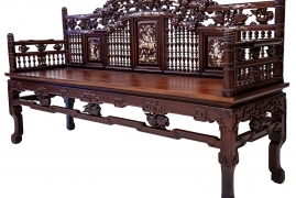 Bộ Bàn Ghế Trường Kỷ Huế Xịn Khảm Ốc Nổi - Phiên Bản Hiếm Gặp
