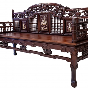 Bộ Bàn Ghế Trường Kỷ Huế Xịn Khảm Ốc Nổi - Phiên Bản Hiếm Gặp