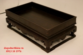 KHAY TRÀ GỖ TRẮC MẶT TRƠN ( MÃ SỐ 1)