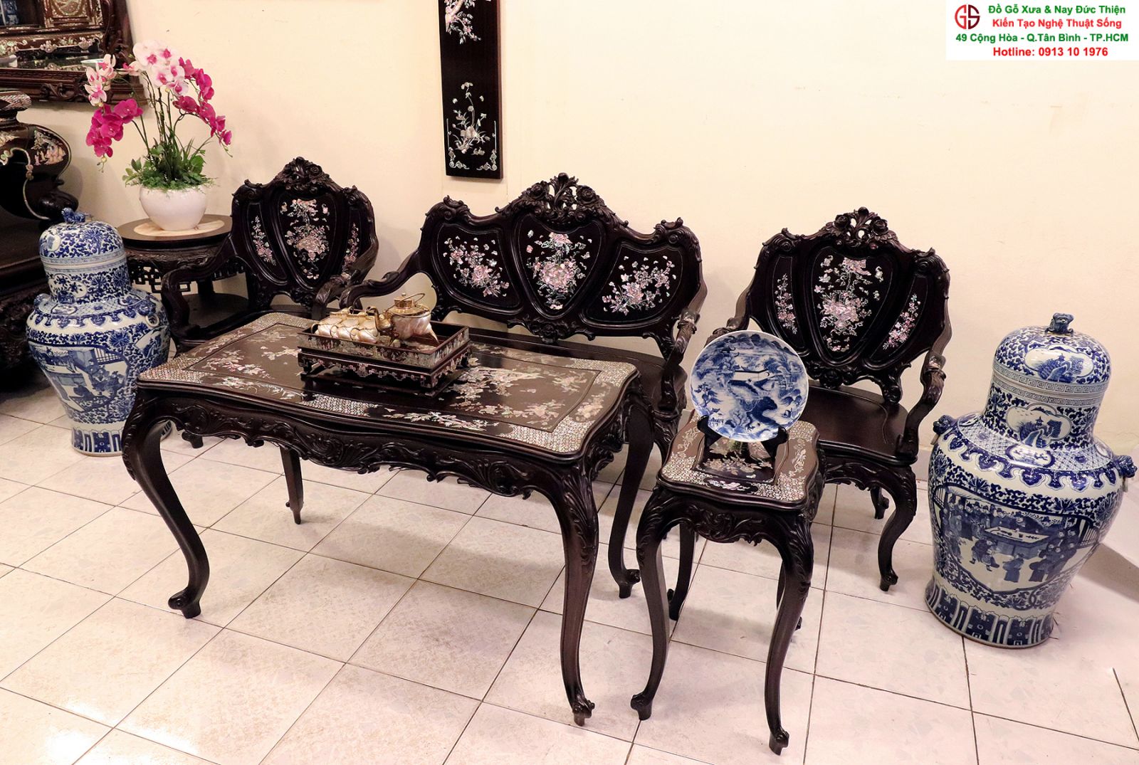 bàn ghế louis