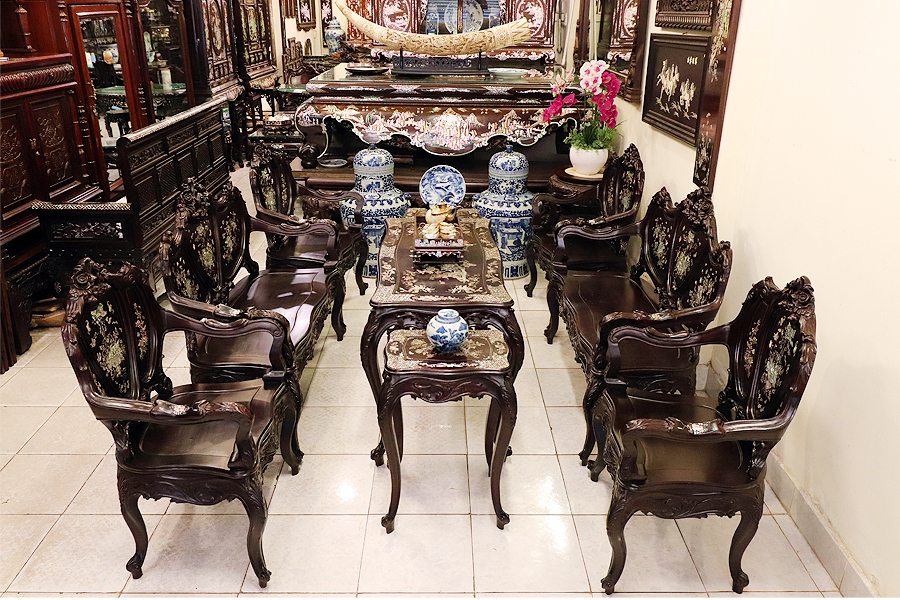 bàn ghế gỗ cẩm