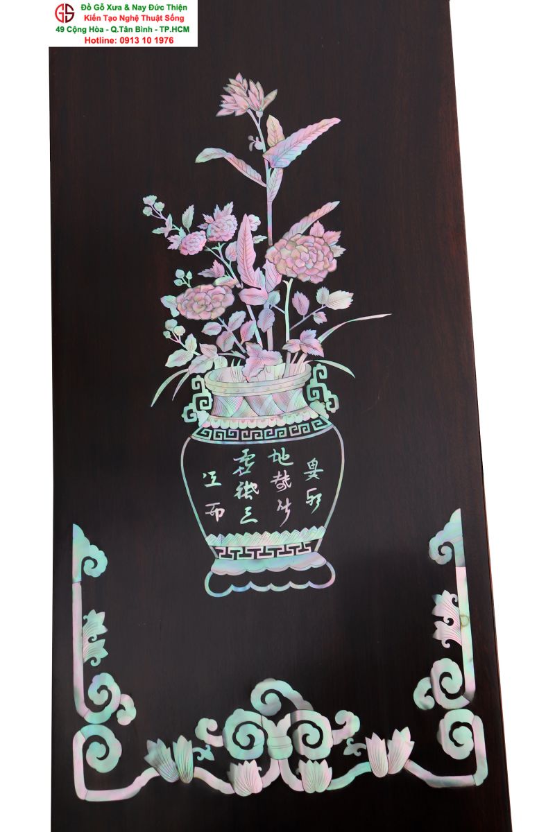 câu đối khảm ốc đẹp