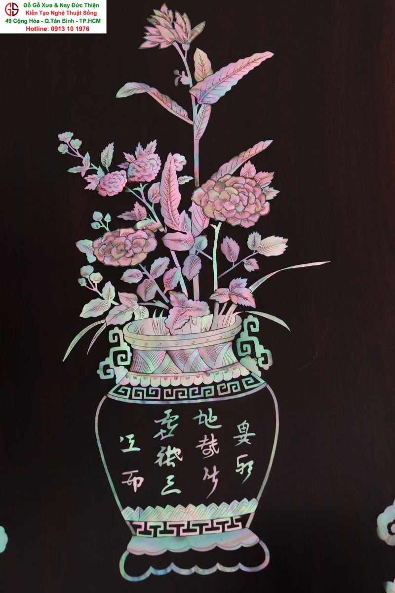 câu đối khảm ốc đẹp