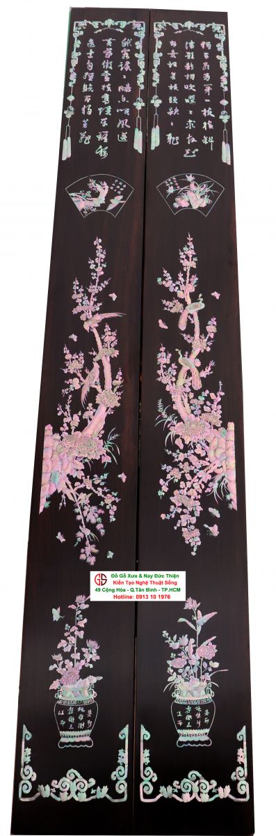 câu đối khảm ốc đẹp