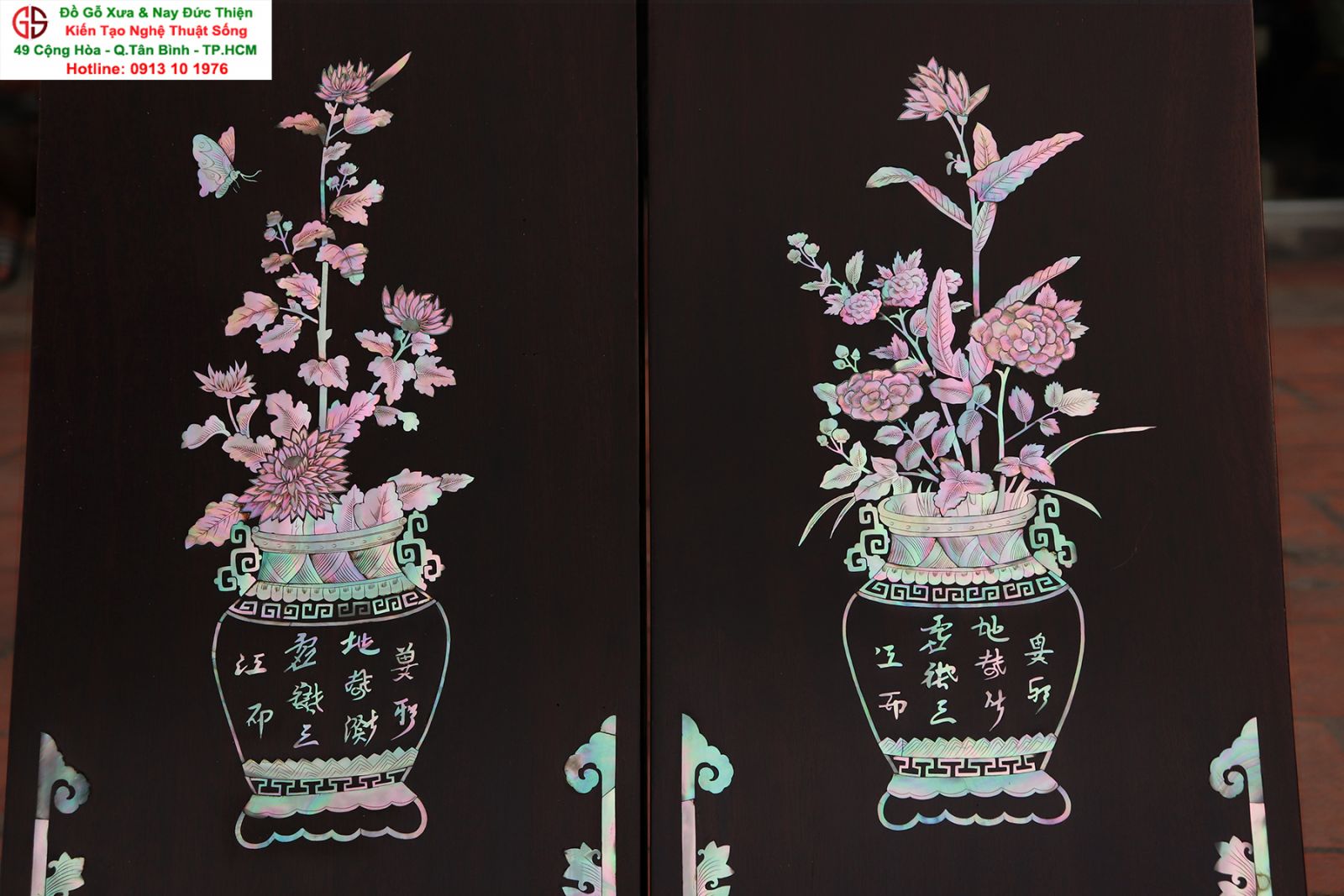 câu đối khảm ốc đẹp