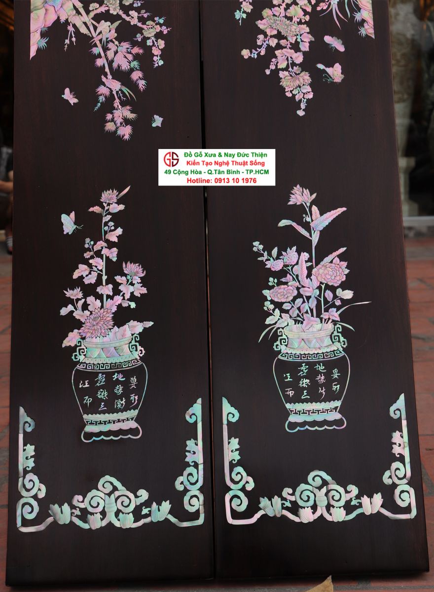 câu đối khảm ốc đẹp