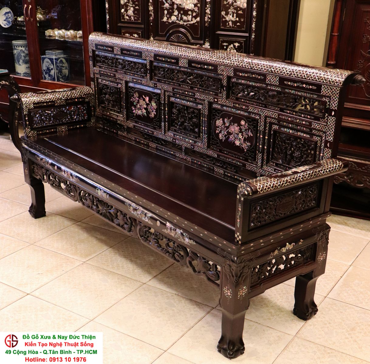 bàn ghế khảm ốc đẹp