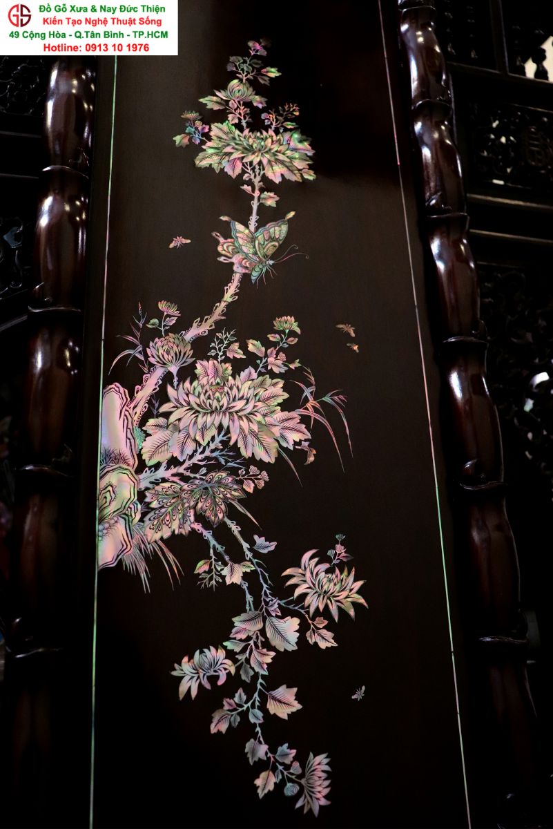 Tranh Tứ Quý Khảm Ốc