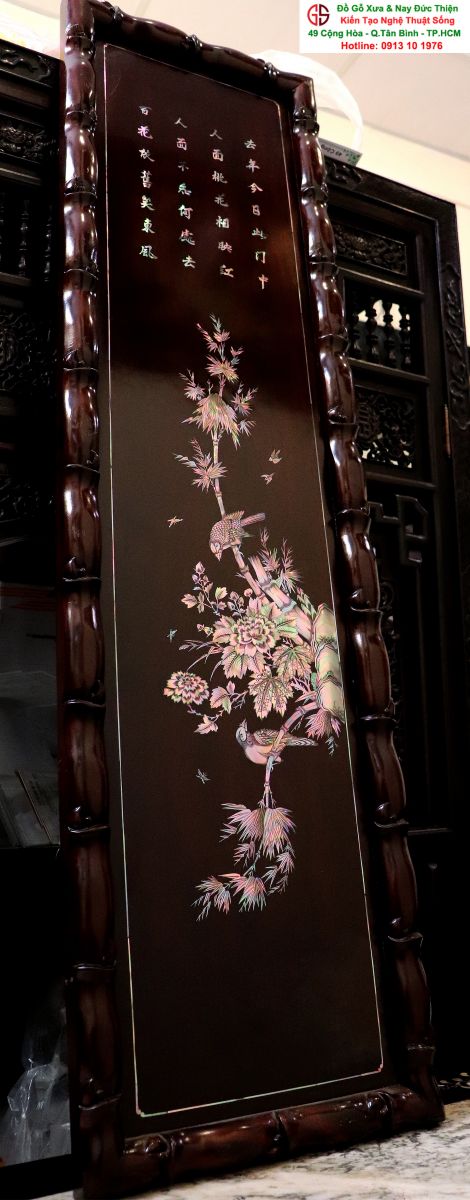 Tranh Tứ Quý Khảm Ốc