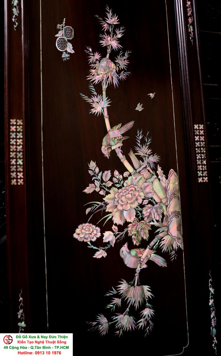 Tranh Tứ Quý Khảm Ốc