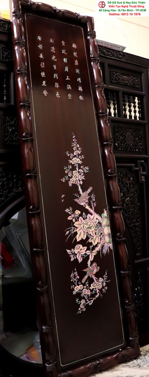 Tranh Tứ Quý Khảm Ốc