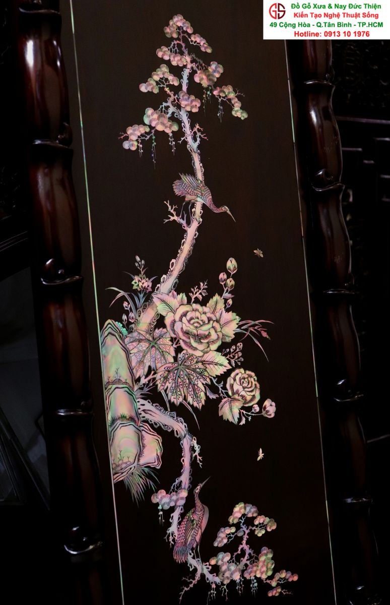 Tranh Tứ Quý Khảm Ốc