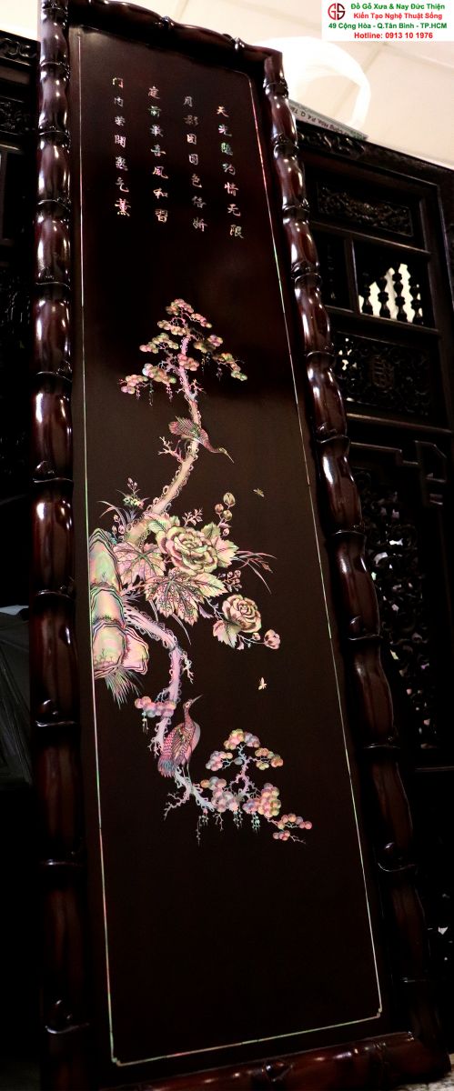 Tranh Tứ Quý Khảm Ốc