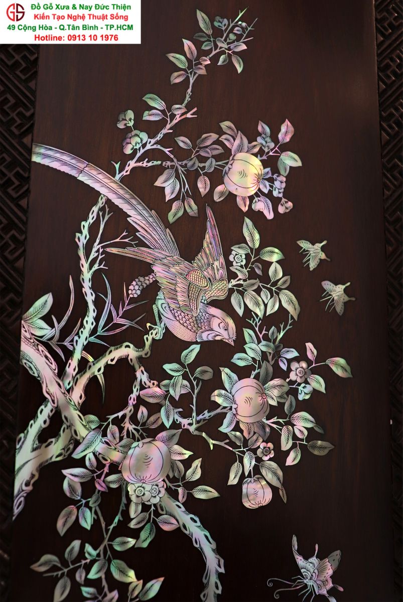 Tranh Tứ Quý Khảm Ốc 02