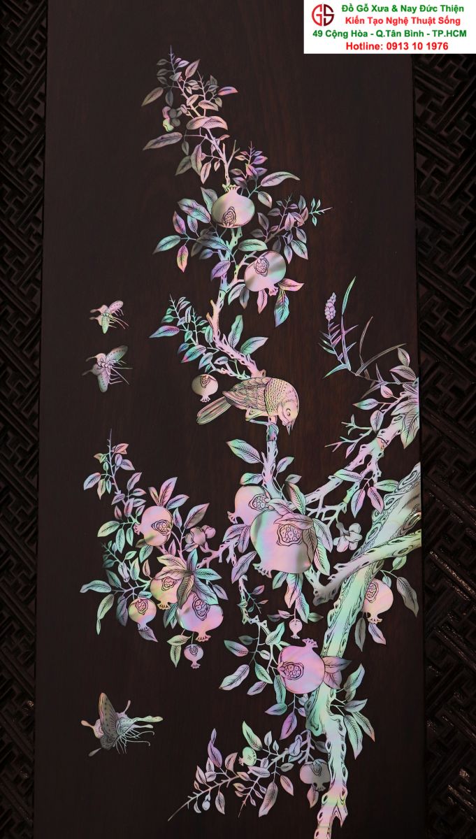Tranh Tứ Quý Khảm Ốc 02