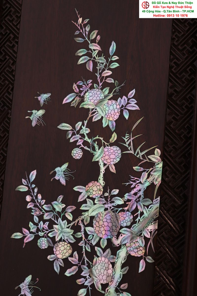 Tranh Tứ Quý Khảm Ốc 02