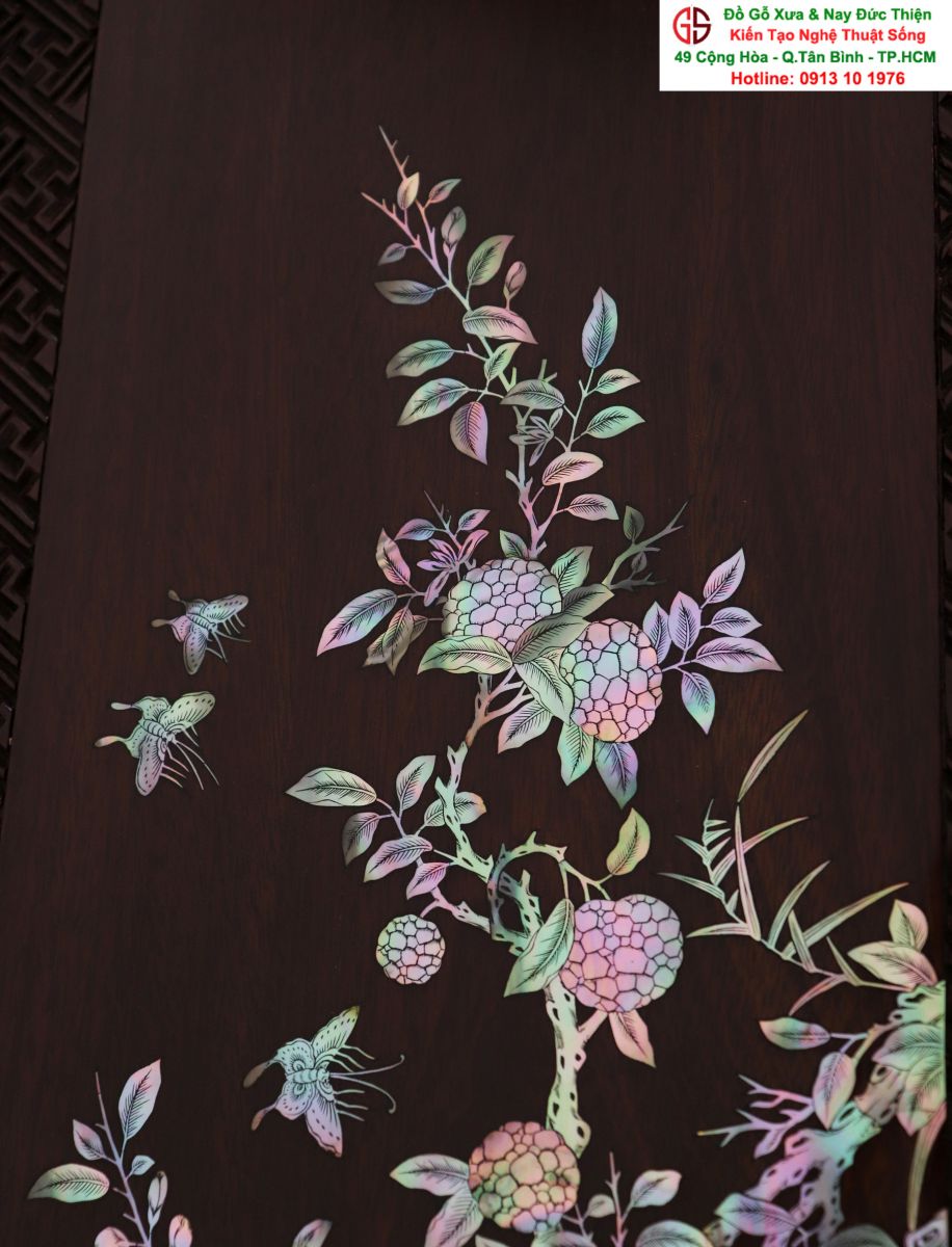 Tranh Tứ Quý Khảm Ốc 02