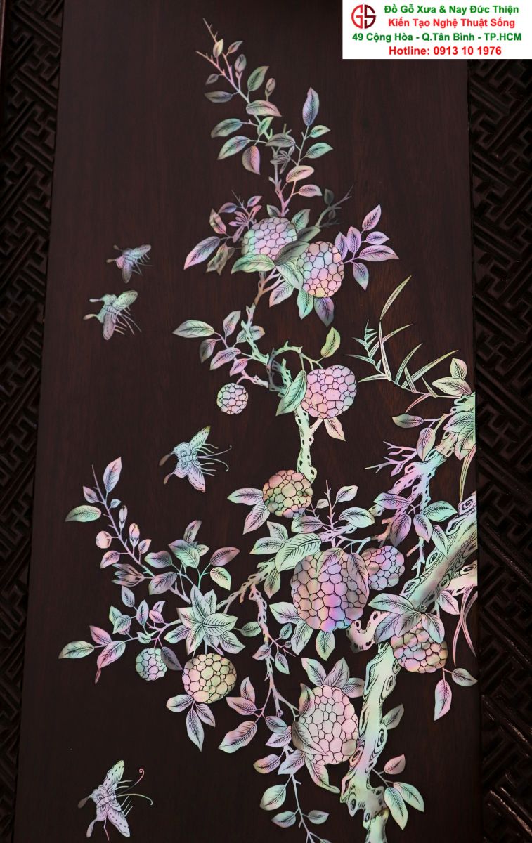 Tranh Tứ Quý Khảm Ốc 02