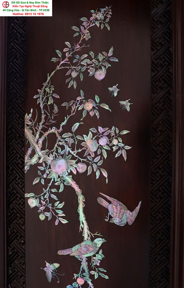 Tranh Tứ Quý Khảm Ốc 02