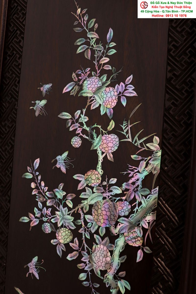Tranh Tứ Quý Khảm Ốc 02