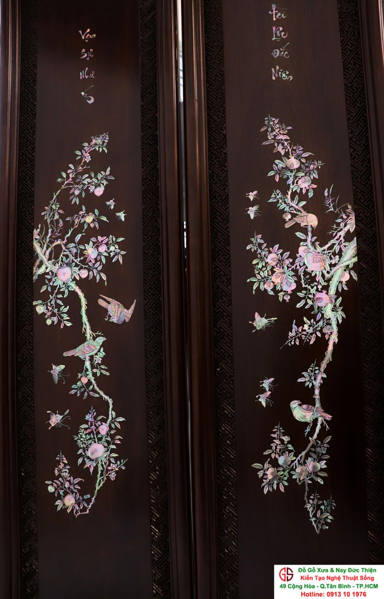 Tranh Tứ Quý Khảm Ốc 02