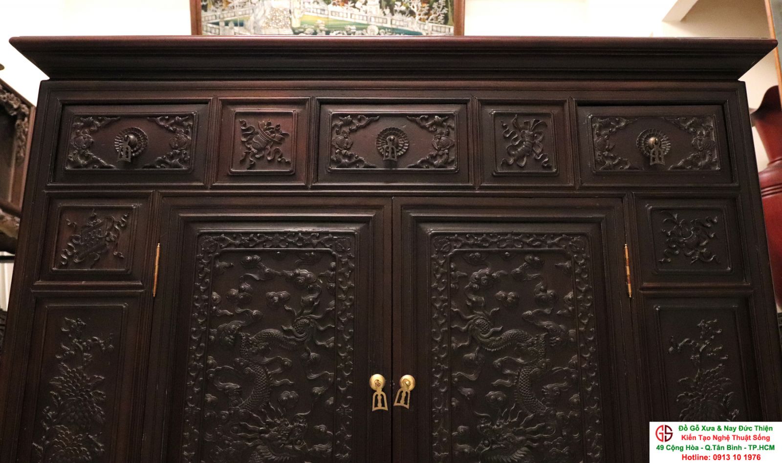Tủ Thờ Huế Chạm Rồng