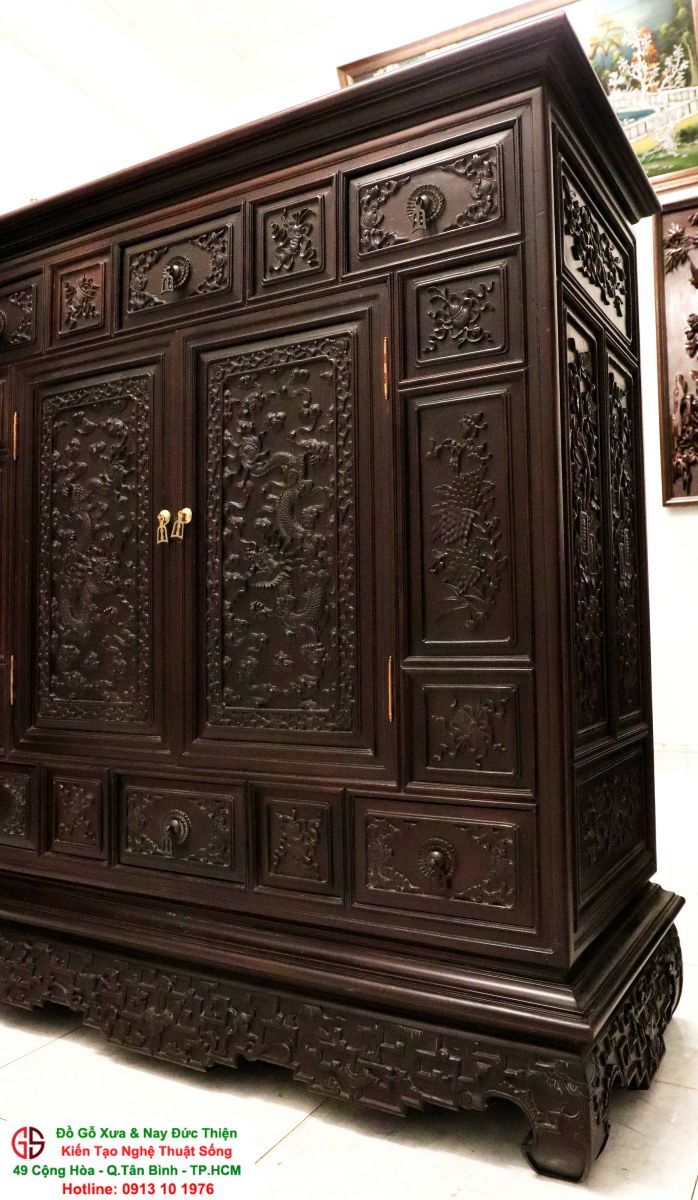 Tủ Thờ Huế Chạm Rồng Đẹp