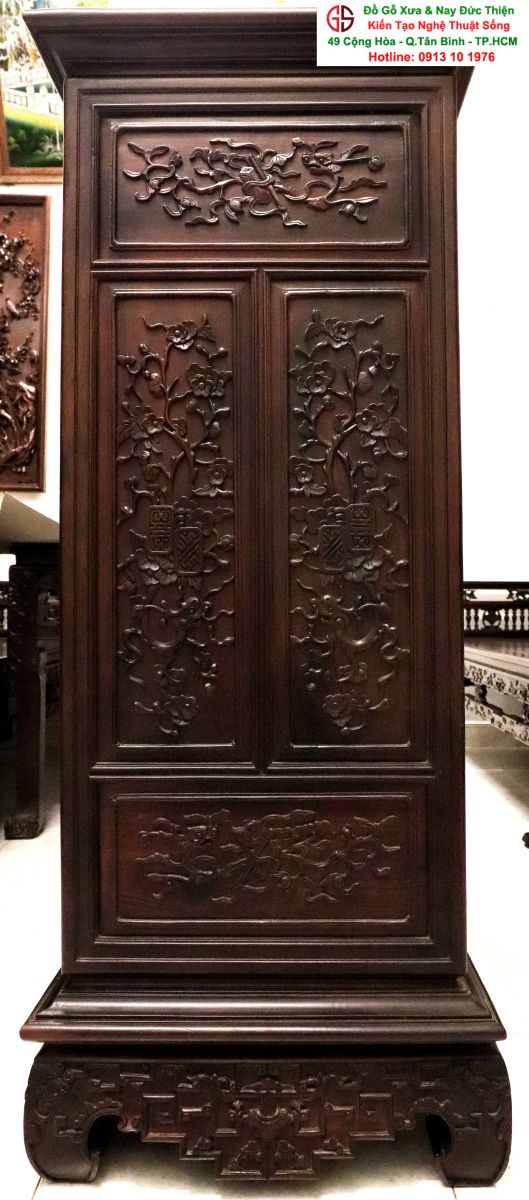Tủ Thờ Huế Gỗ Gụ Chạm Rồng