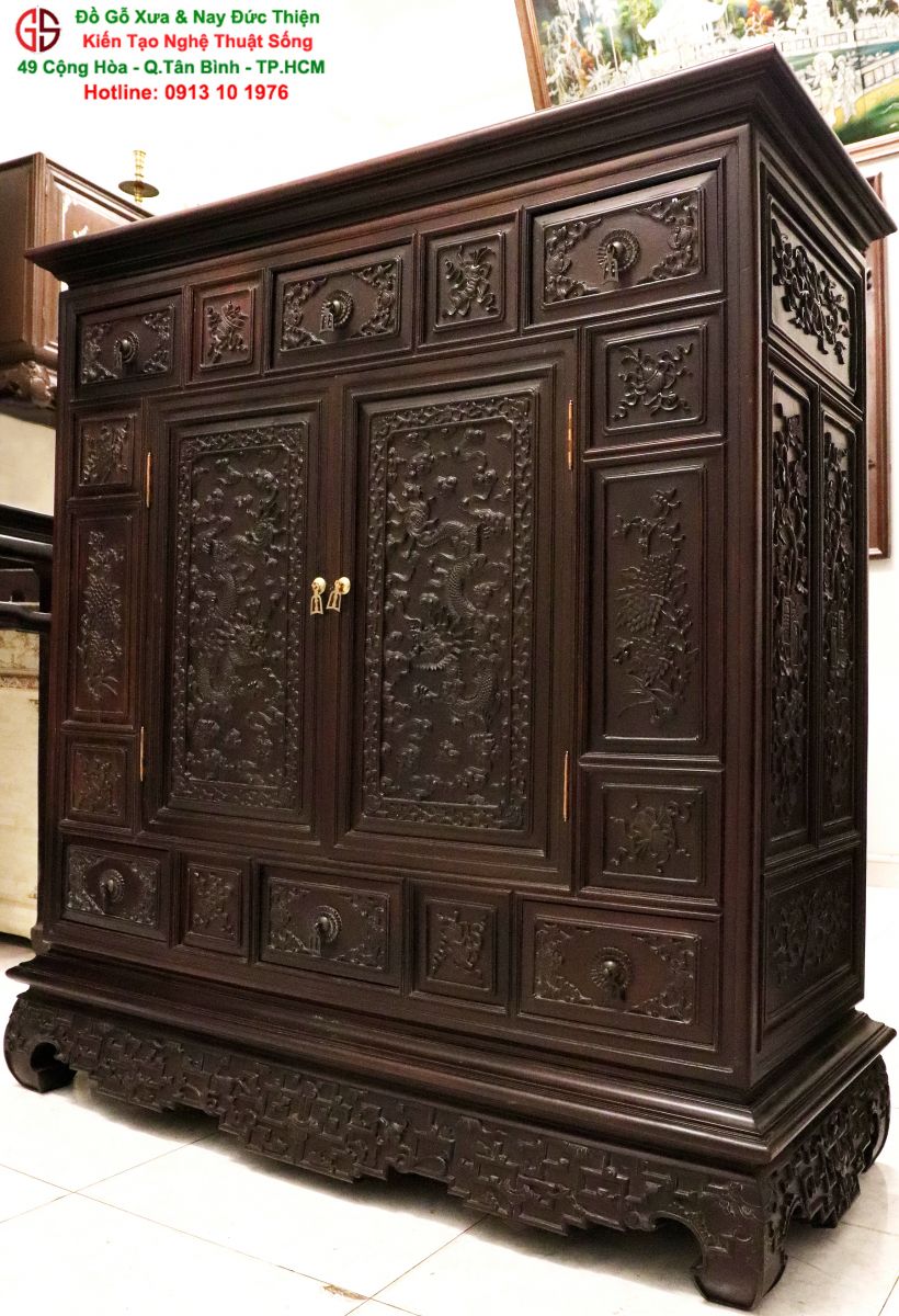 Nội Thất Tủ Thờ Huế Chạm Rồng