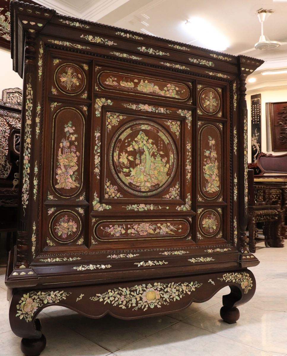 Tủ Thờ Cổ Khảm Ốc
