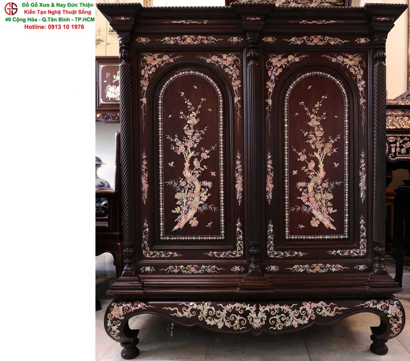 Tủ thờ Cổ Gỗ Trắc Đẹp