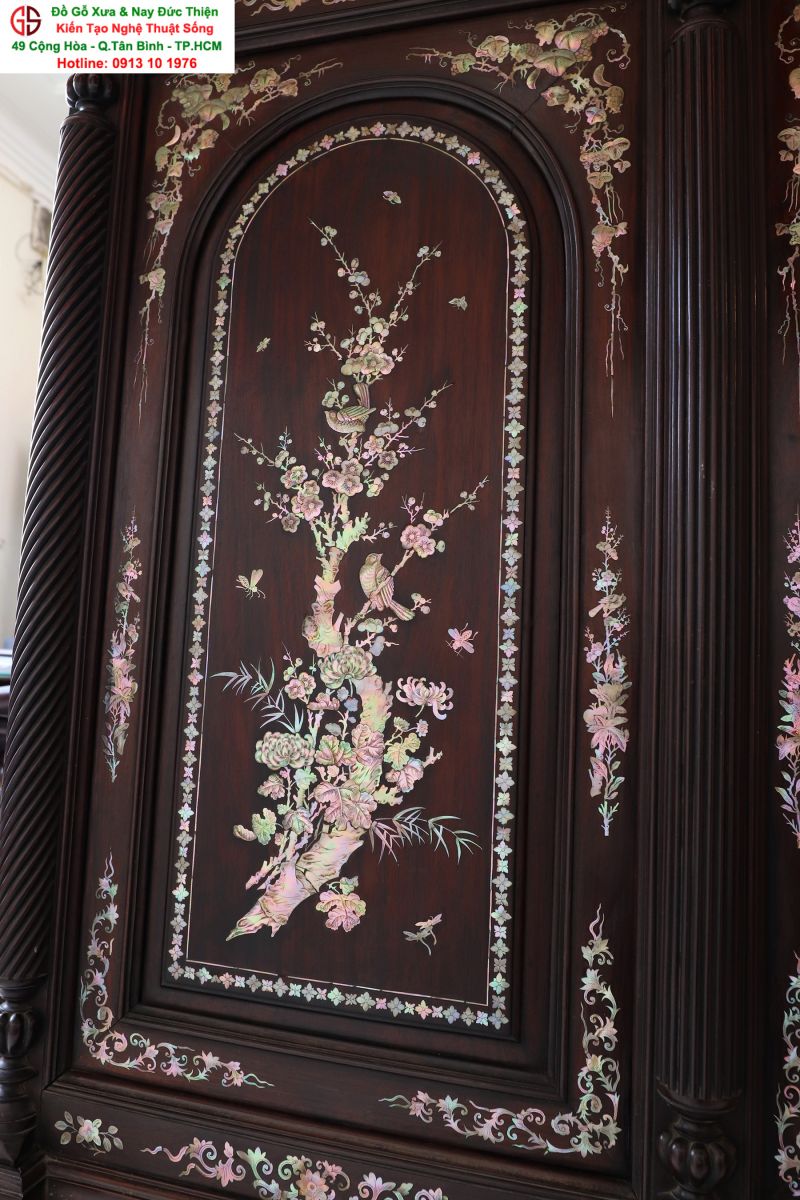 Tủ thờ Cổ Gỗ Trắc Đẹp