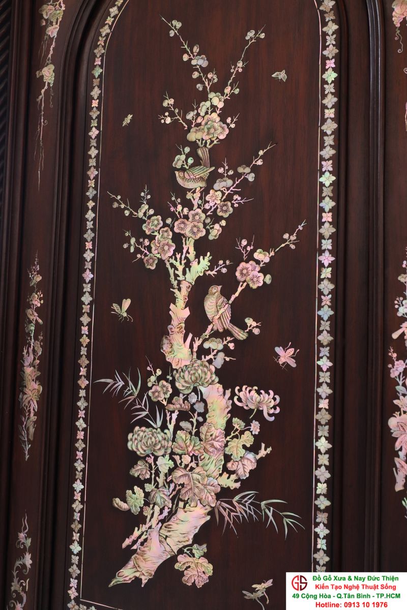 Tủ thờ Cổ Khảm Ốc Gỗ Trắc