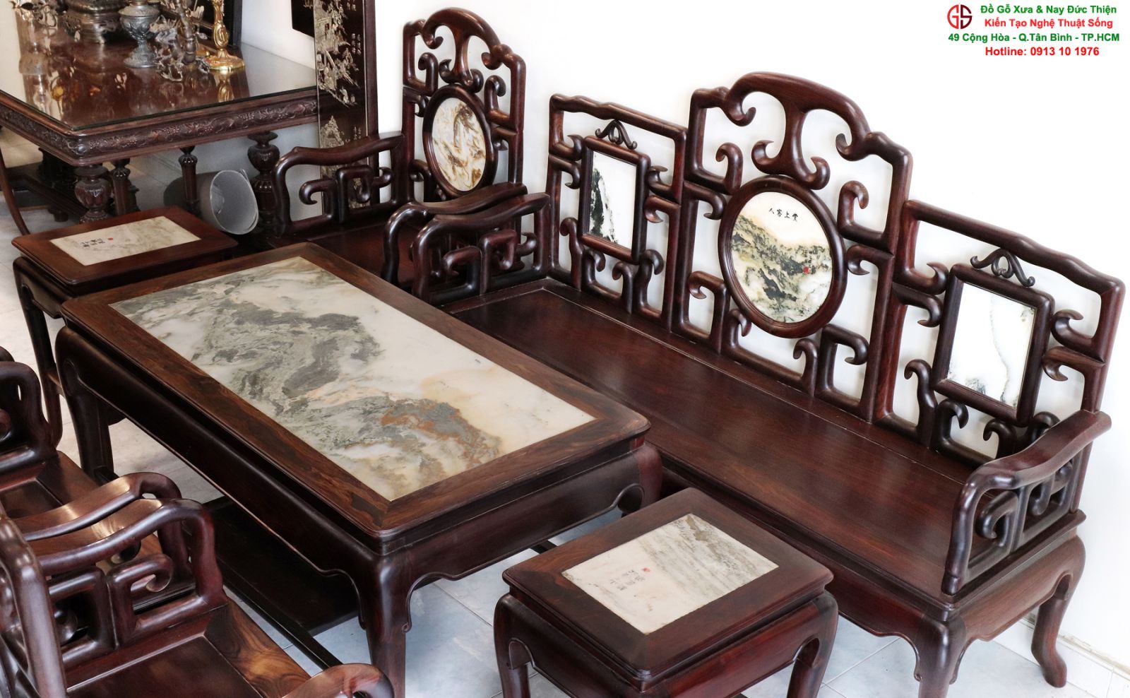 Bộ Bàn Móc 8 Món Phòng Khách