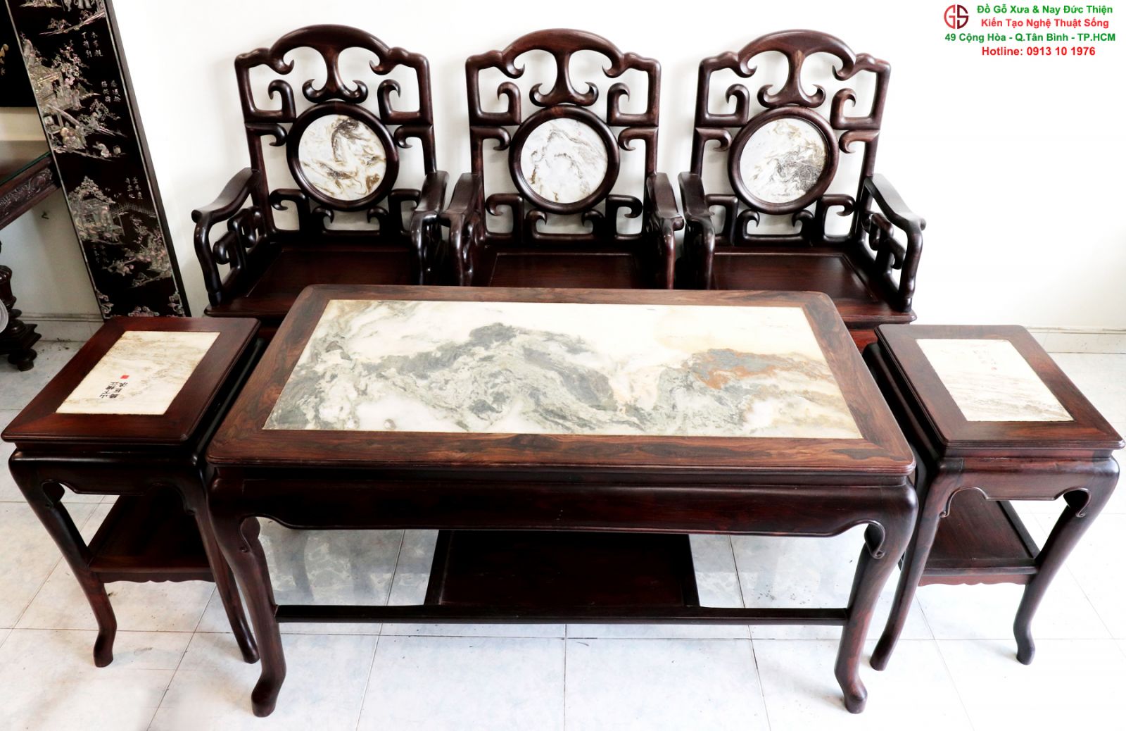 Bộ Bàn Móc 8 Món Phòng Khách