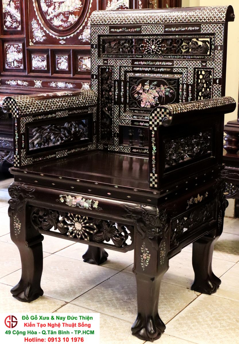 Trường Kỷ Huế Gỗ Gụ Khảm Ốc