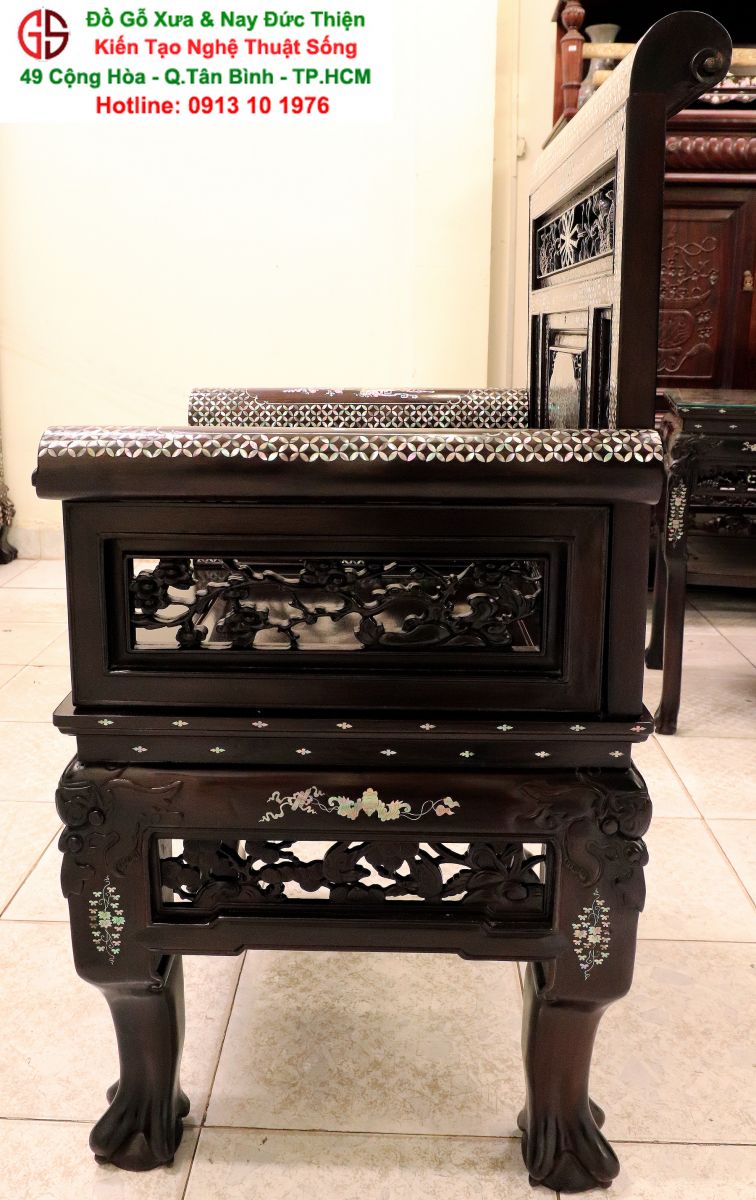 Trường Kỷ Huế Khảm Ốc Gỗ Gụ