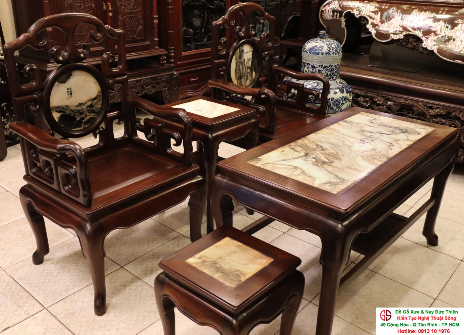 Trường Kỷ Huế Gỗ Gụ Nội Thất