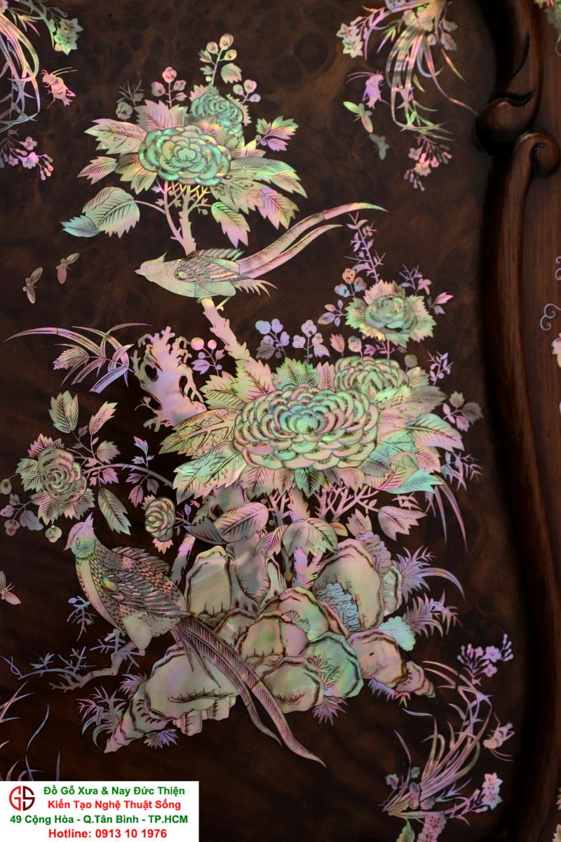 tủ thờ khảm ốc