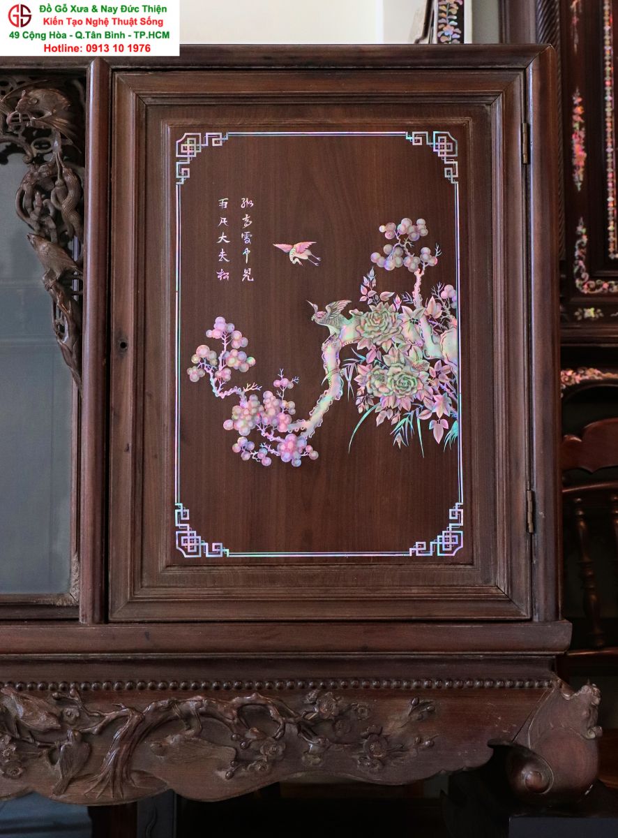tủ chè khảm ốc