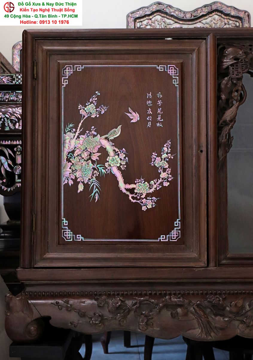 tủ chè khảm ốc