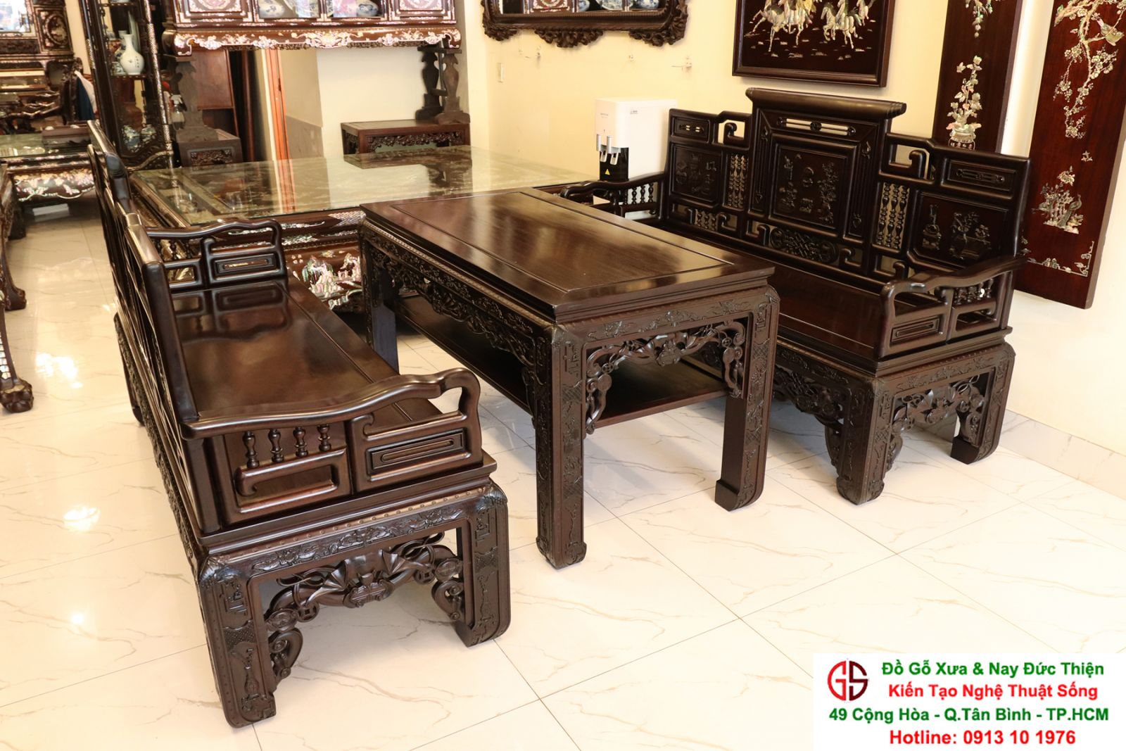 mẫu bàn ghế trường kỷ đẹp