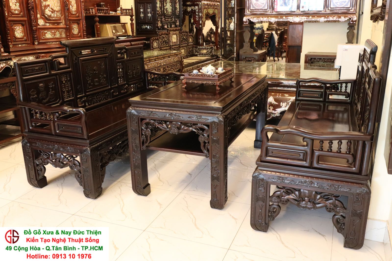 bộ bàn ghế trường kỷ huế