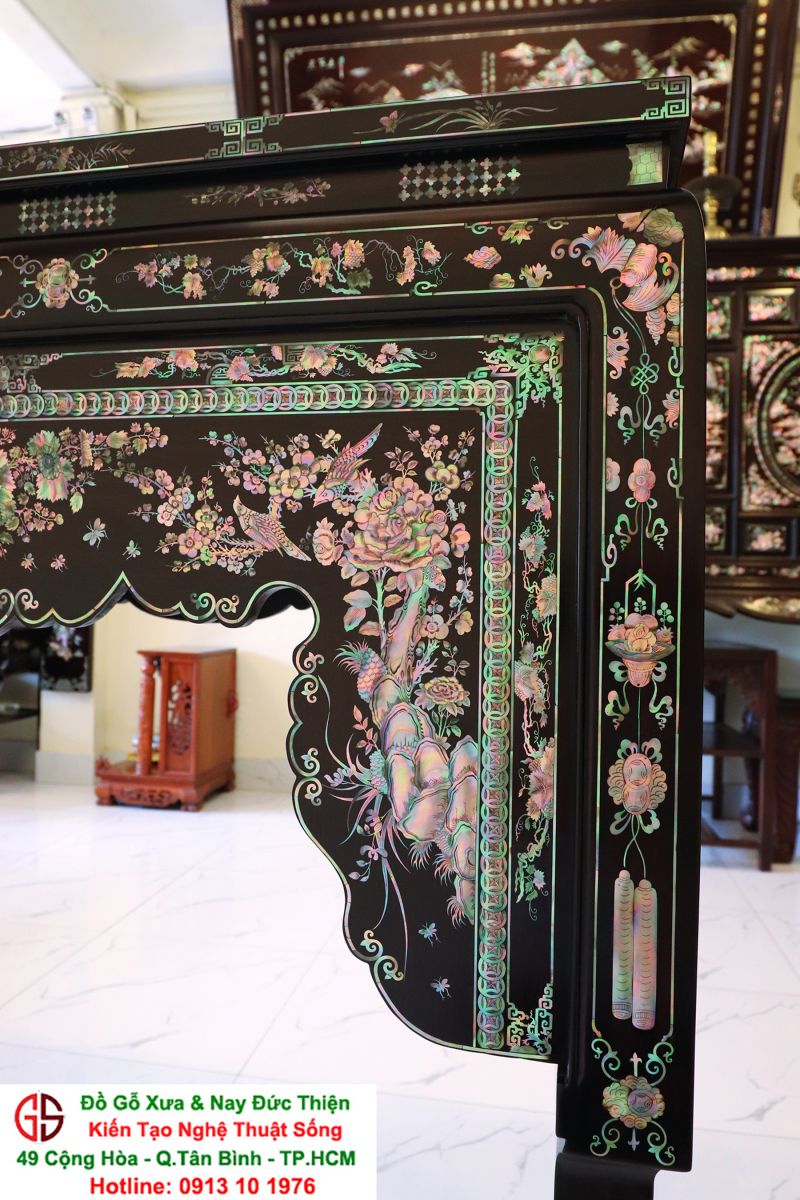 khích thước nghi thờ khảm ốc
